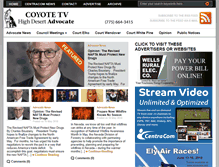 Tablet Screenshot of coyote-tv.com
